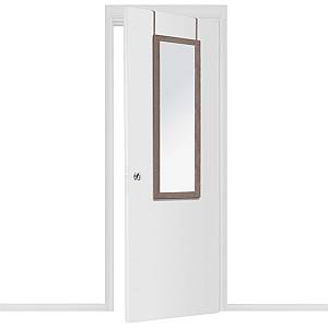 Καθρέπτης πόρτας PWD-0113 pakoworld MDF-αλουμίνιο καρυδί 35x2x109εκ