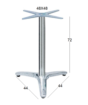 ROMAN 3ΝΥΧΗ ΒΑΣΗ ΑΛΟΥΜ./INOX ΜΕ ΡΕΓ/ΡΟΥΣ