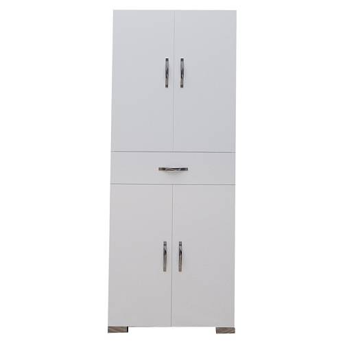 Ντουλάπα-στήλη Milou pakoworld λευκό 59x34.5x140εκ