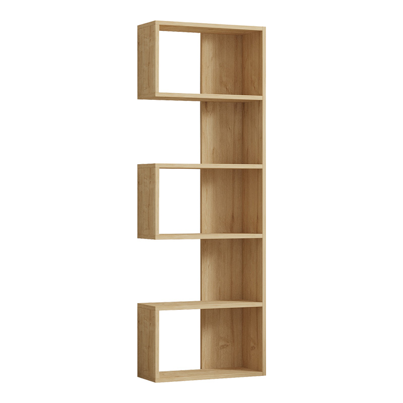 Βιβλιοθήκη Cascade pakoworld σε oak απόχρωση 51.8x22x150εκ
