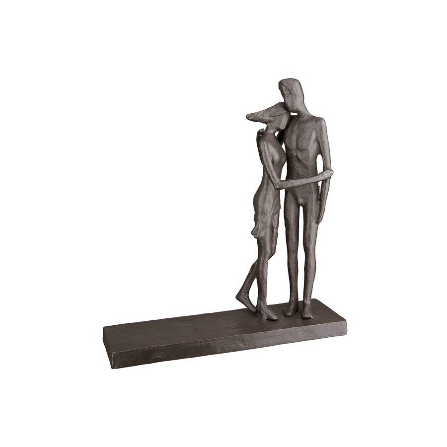 Γλυπτό Festhalten Σιδερένιο Καφέ 5x16x18cm