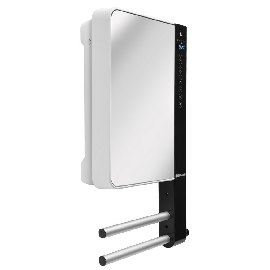Radialight Windy Visio – Ψηφιακό Αερόθερμο Μπάνιου με Πρόσοψη Καθρέπτη