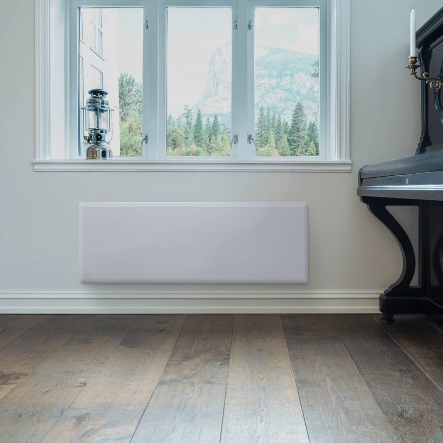 Nobo Top NTL4T 07 Θερμοπομπός Τοίχου 750W με Θερμοστάτη Με Πόδια Και Ρόδες