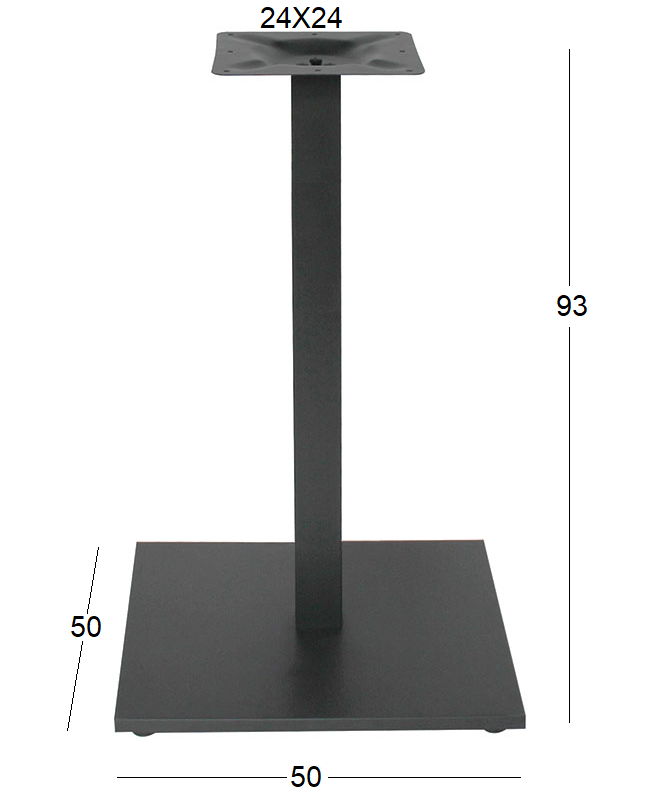 FLAT PROMO ΜΕΣΑΙΟΥ ΥΨΟΥΣ 50Χ50Χ93εκ. ΒΑΣΗ ΜΕΤΑΛΛΙΚΗ ΜΕ ΡΕΓ/ΡΟΥΣ